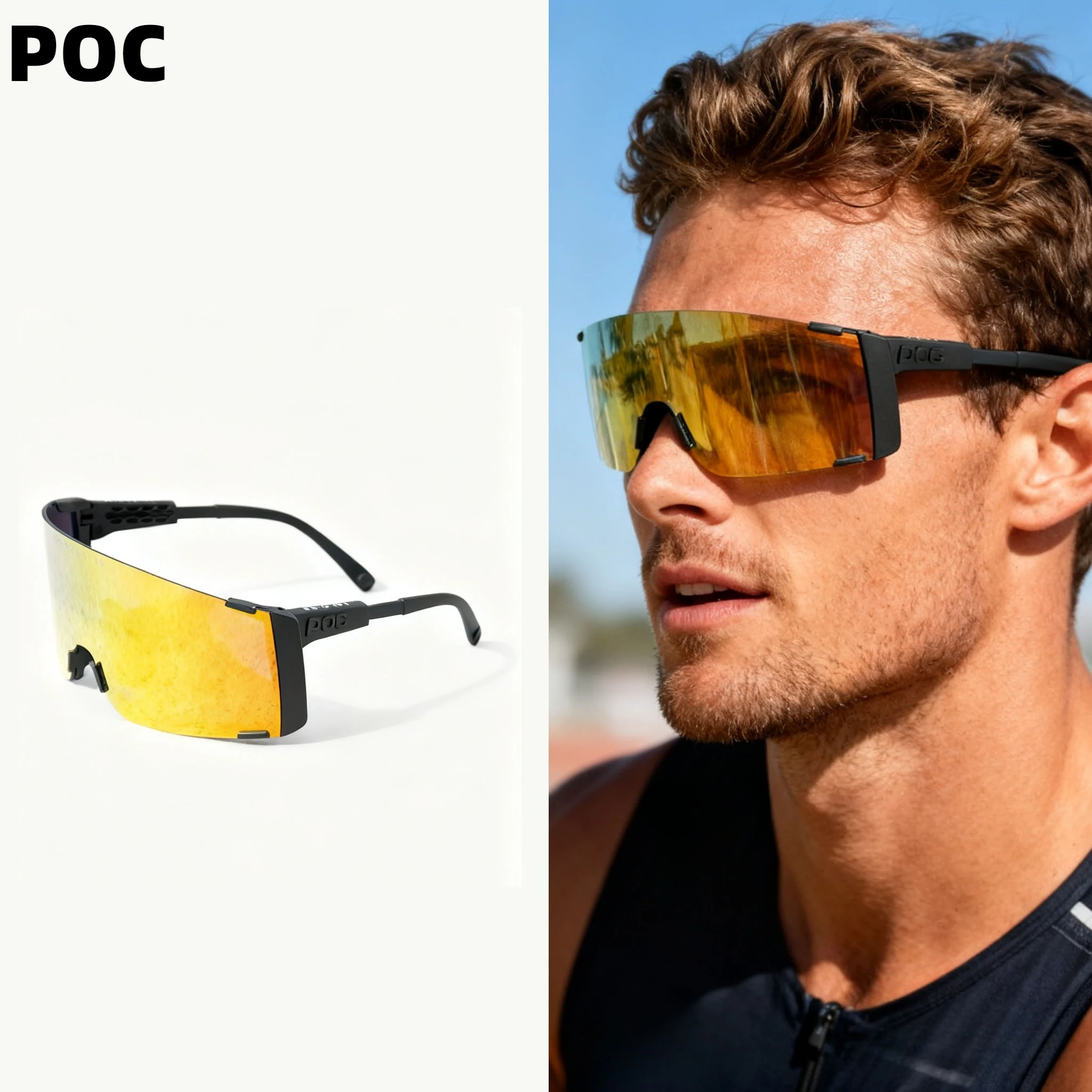 

POC PROPEL Bicycle riding sports glasses. Fully coated running and hiking sunglasses MTB DH Protective eye protection equipment
