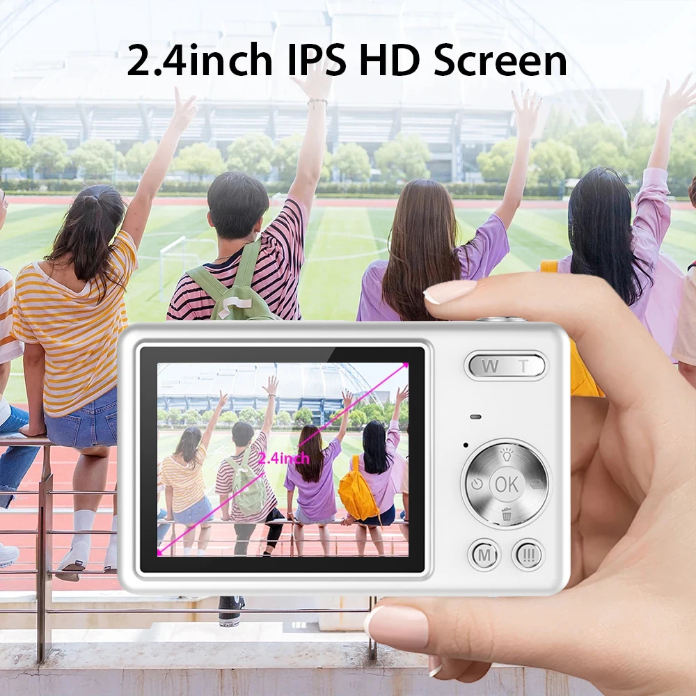 Kamera Digital Zoom 8x Kamera Fokus Otomatis untuk Mainan Anak-anak Camcorder Kamera Kompak Kamera 1080P untuk Fotografi Pemula