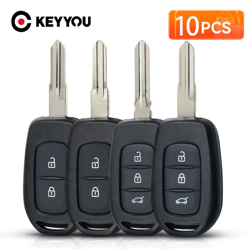 

KEYYOU 10 шт. 2/3 кнопки автомобильный удаленный ключ для Renault Duster Sandero Logan Clio Captur Laguna Scenic 2015 2016 Замена