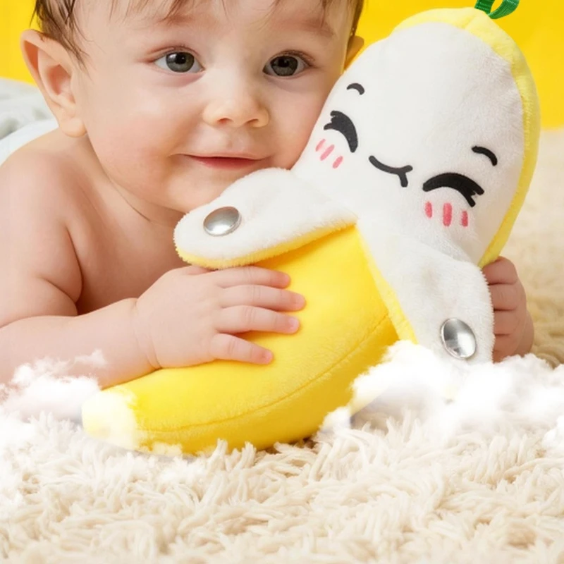 Kids Banana Piano Body Sensing Music Beat Parent Child Piano Playing Interactive Figurine Children Plush Girl Toys Birthday Gift