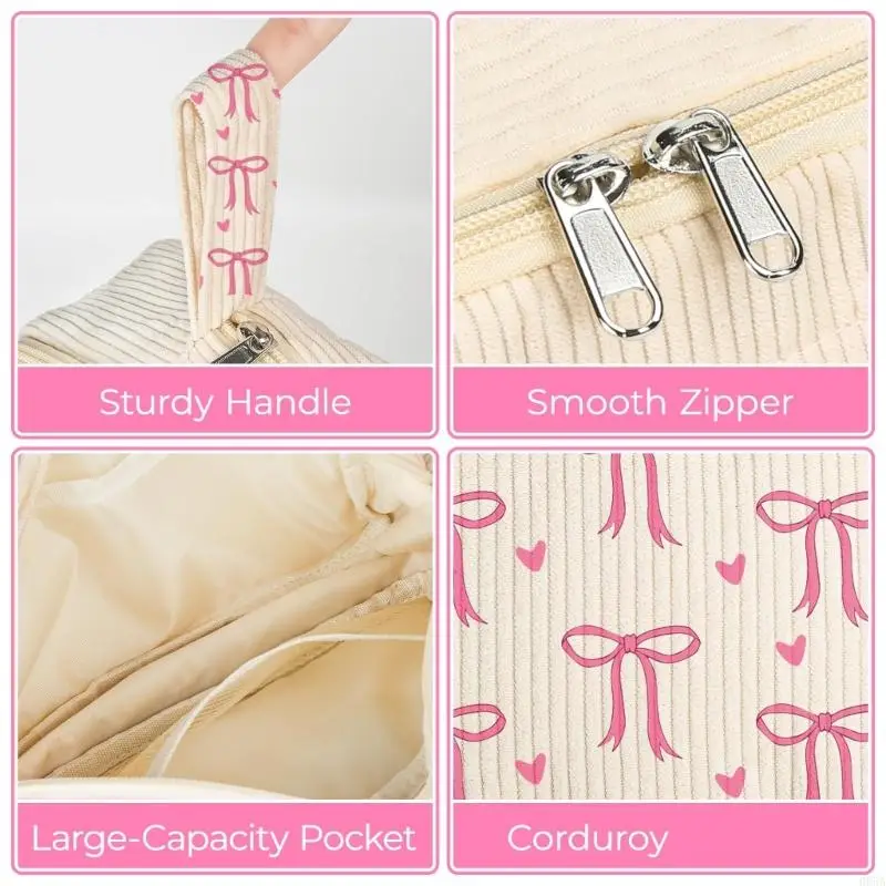 علبة قلم رصاص متعدد الوظائف مقصورات متعددة القماش أقلام منظم حقيبة تخزين مستحضرات التجميل للطالب للطلاب