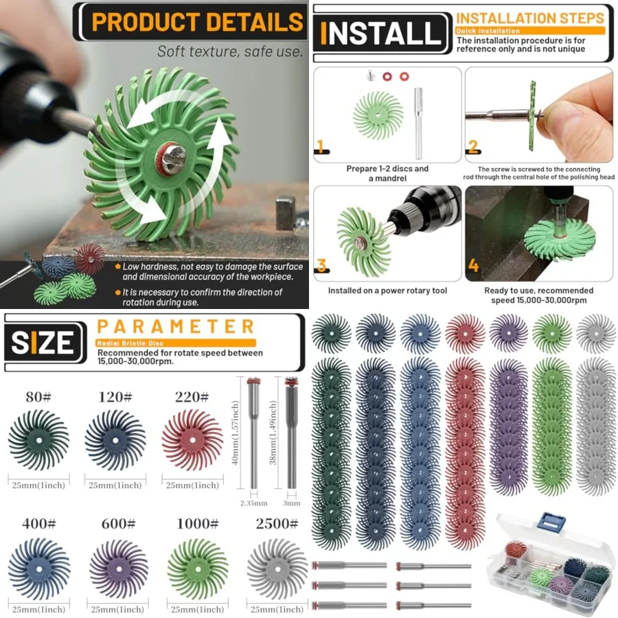 76Pcs 1 Inch Radial…