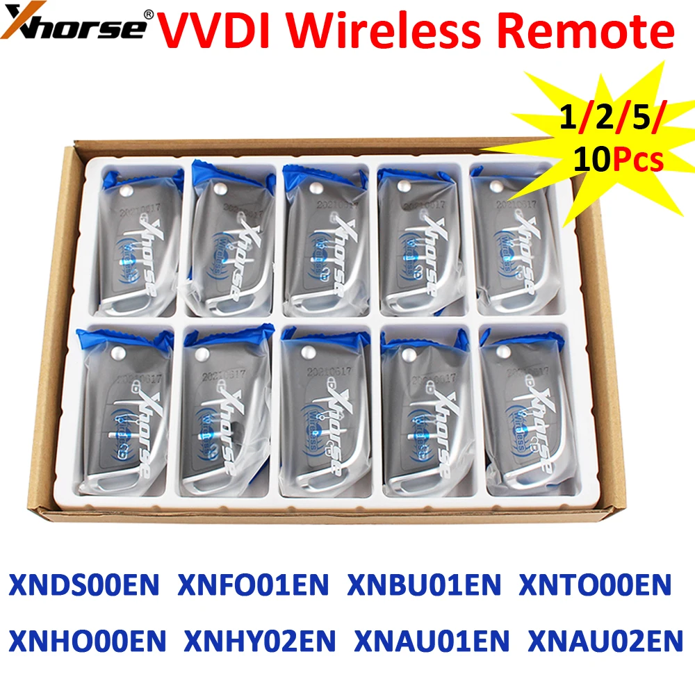 Xhorse 1/2/5/10Pcs/Lot XNDS00EN XNBU01EN XNHO00EN XNFO01EN XNTO00EN XNHY02EN VVDI Wireless Remote for Mini VVDI Key Tool Max Pro