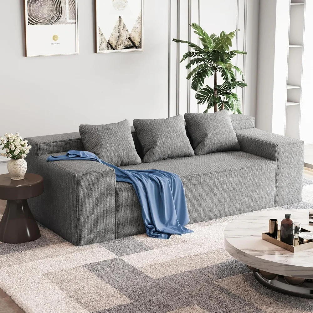 Modular Sectional Sofa with Movable Cushions