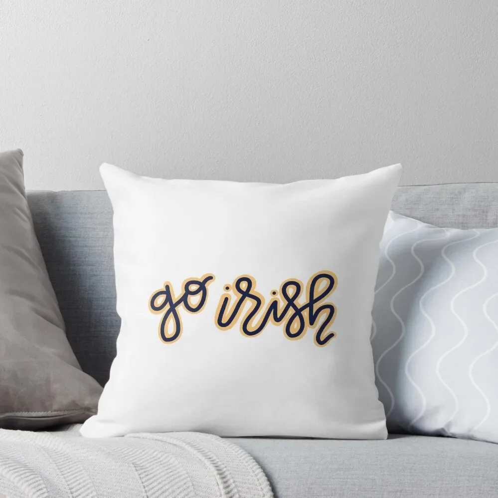 

“Go Irish” calligraphy Throw Pillow Sofa Cover Ornamental Pillow pillow