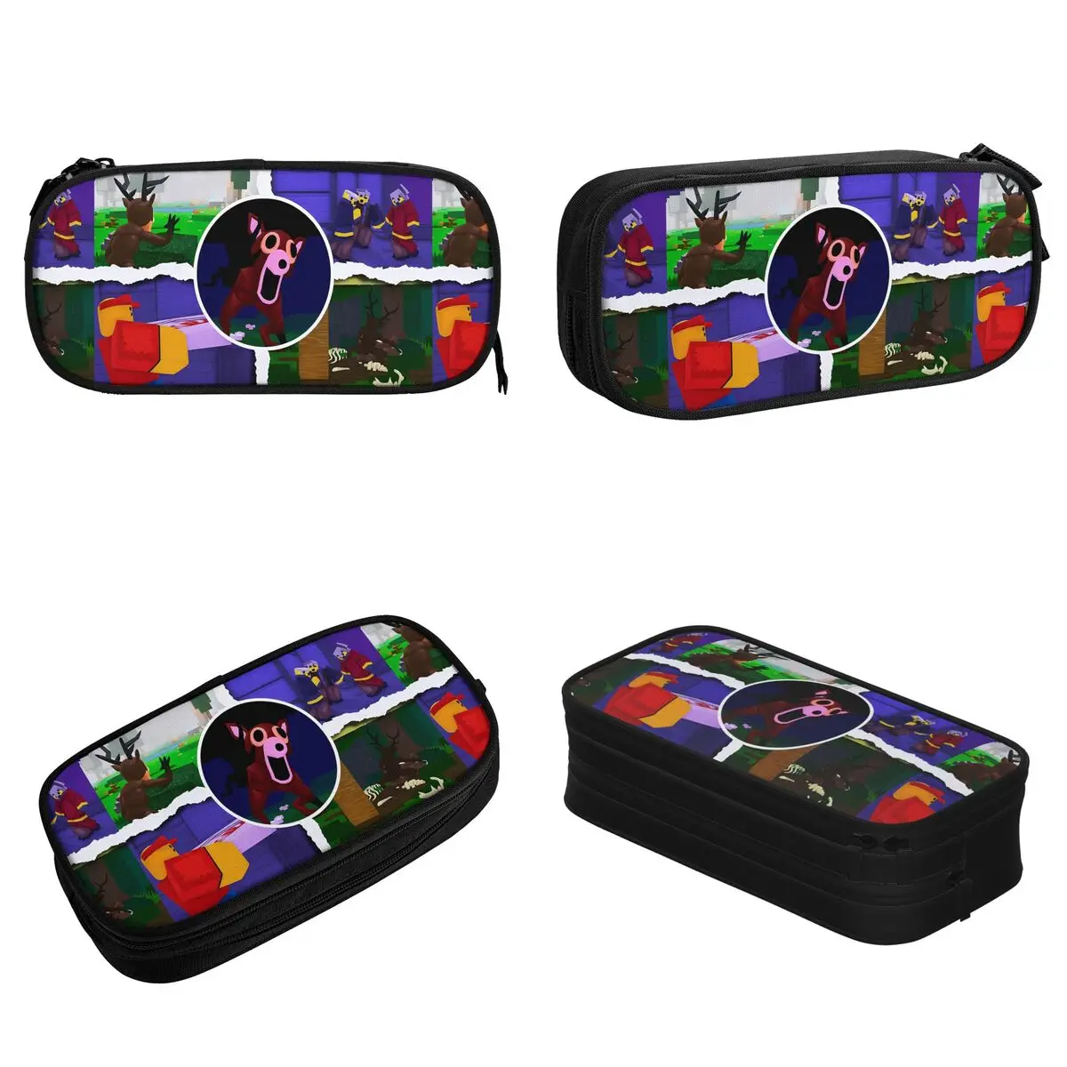 الكلاسيكية 99 ليال في الغابة مقلمة الهالوين لعبة مقلمة صندوق القلم للأطفال سعة كبيرة حقيبة مكتب الهدايا القرطاسية #2