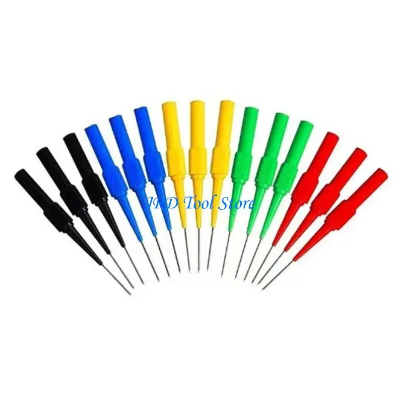 A2UD 2/10pcs Pin Probe Uji Multimeter 0.7mm Tip Probe Alat Diagnostik