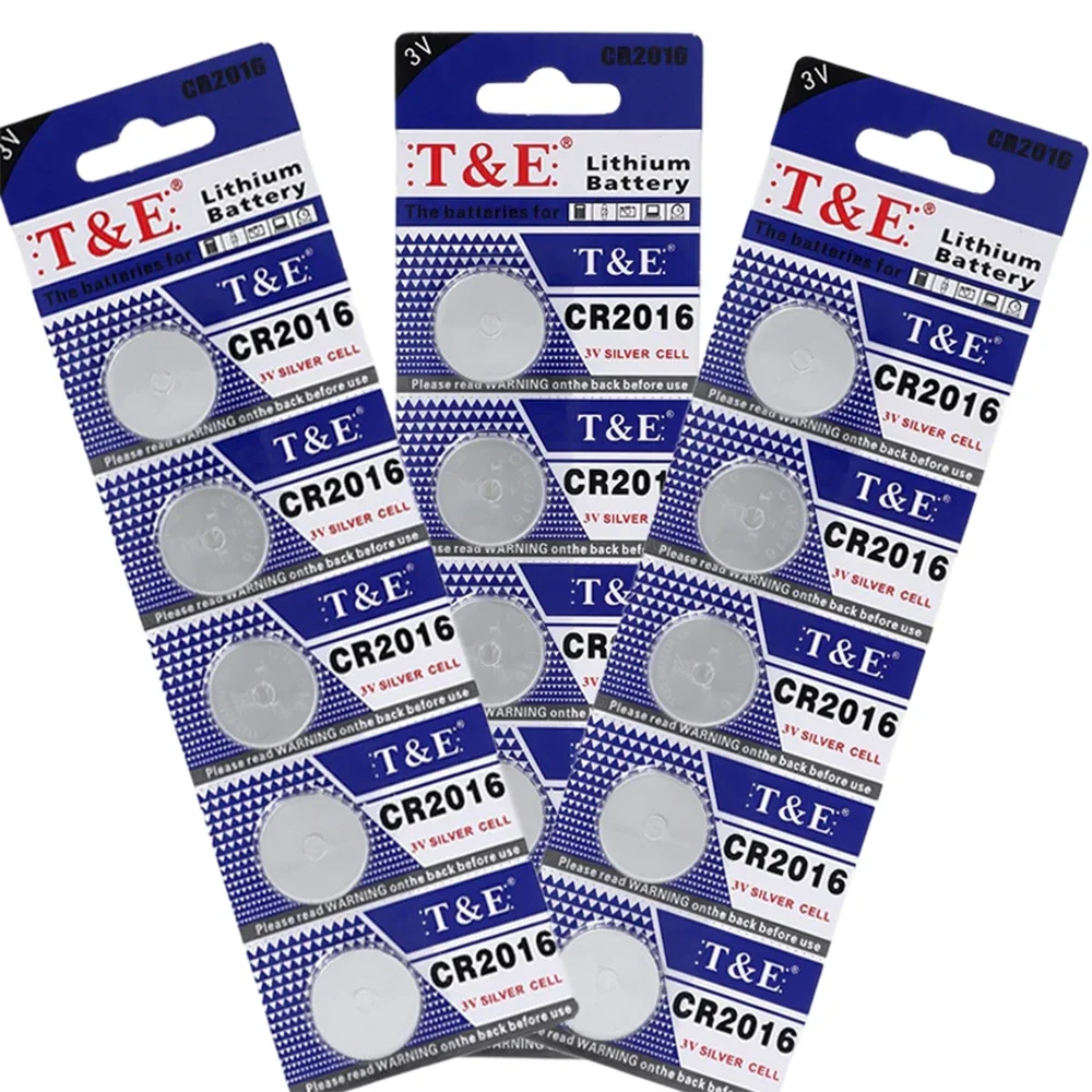 5-50PCS 75mAh CR2016 Coin Cells Batteries CR 2016 DL2016 BR2016 LM2016 ECR2016 3V Lithium Button Battery For Watch Remote Key