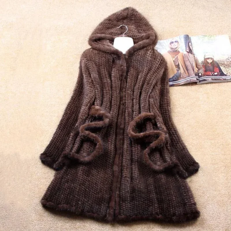 Manteau d\'hiver en fourrure de vison naturel pour femme, haut à manches longues, tout assressenti, mode, nouveau