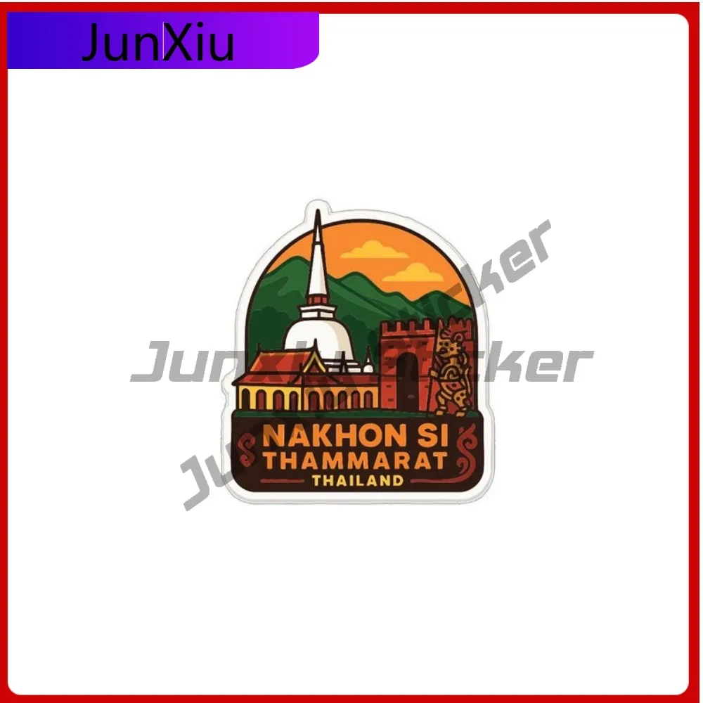 

Nakhon Si Thammarat Thailand City Travel Sticker Exterior Accessory Bodywork Guitar Motorcycle Helmet Windshield Vinyl Decal Wat
