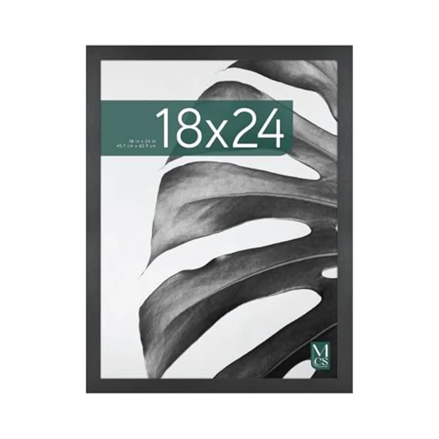 Large Black Woodgrain Poster Frame 18x24