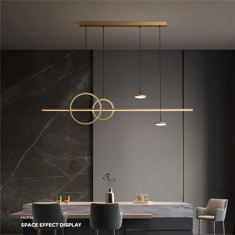 Nordic LED All Copper Pendant Lights Dining Table Kitchen Bedroom Foyer Living Room Decor Hotel Restaurant Ceiling Chandelier