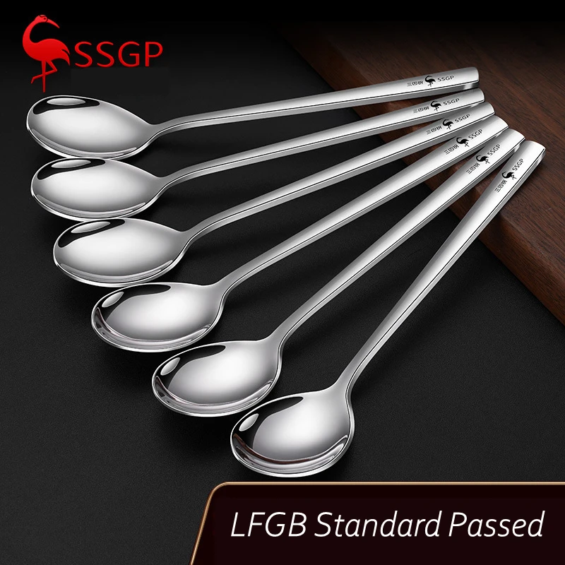 Luxury Safely 316 Stainless Steel Ladle LFGB Certificated Soup Spoon Tableware Dinnerware Cutlery Christmas New Year Accessories