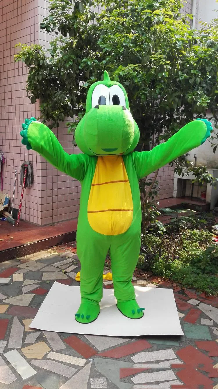 Green dinosaur mascot costumes role-playing costumes Easter Halloween costumes