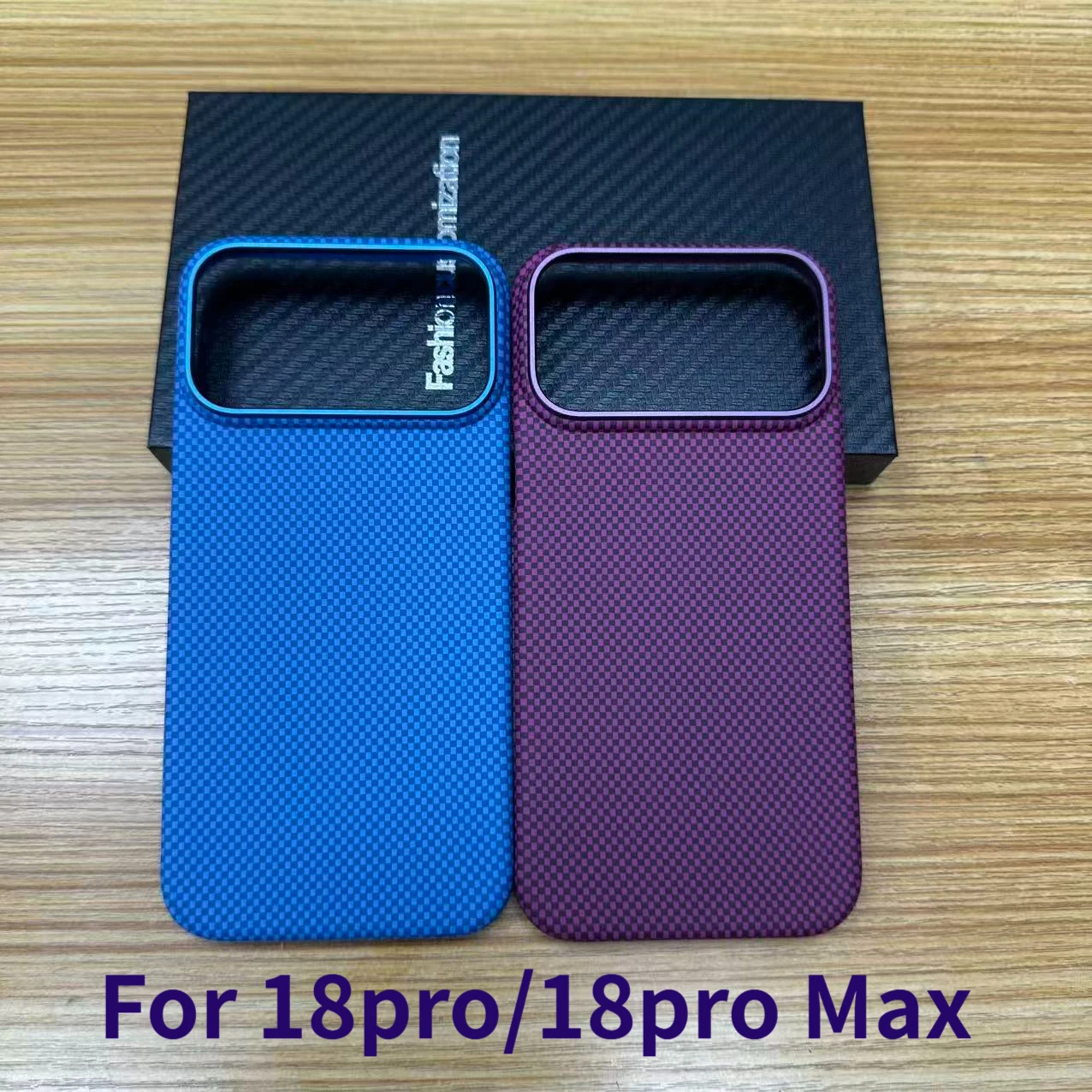 Ultra-Thin Kevlar Texture Magnetic Case for iPhone 18 pro Max High-End Protective PC Cover Compatible with iPhone 18 pro