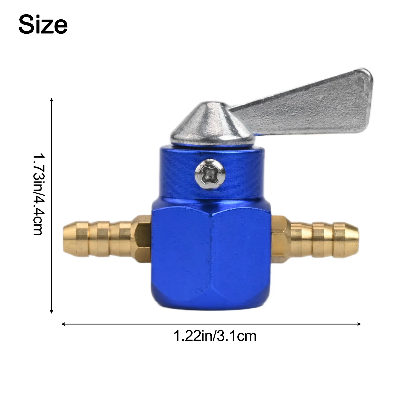Motocross Accessory Motorcycle Modification Black Aluminum Valve For Bike Stable Fuel Flow 6mm Oil Pipe Diameter