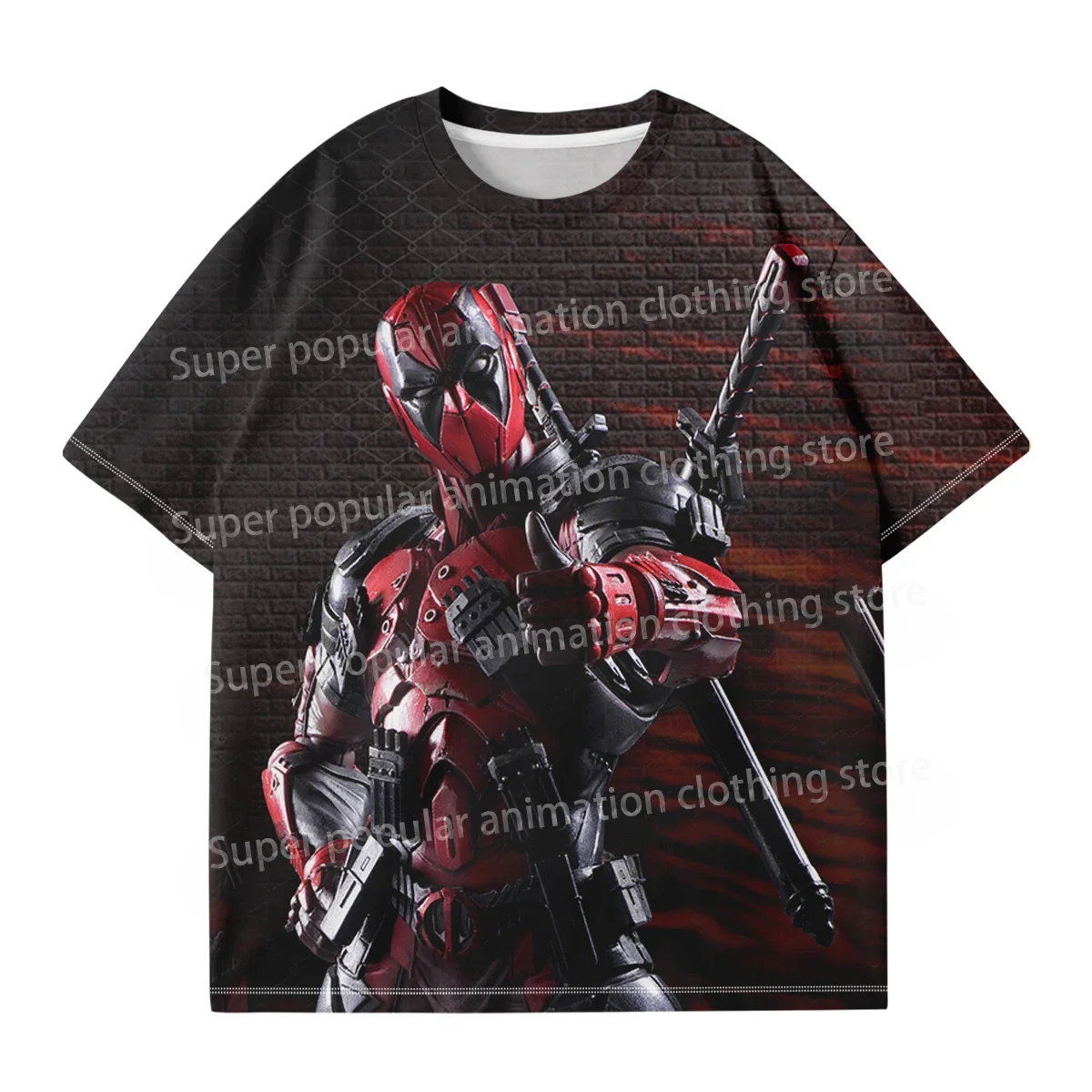 مينيسو مارفل ديدبول مقابل ولفيرين تي شيرت موضة ثلاثية الأبعاد مطبوعة تي شيرت رجالي الشارع عادية المتضخم تيز الرياضة الاطفال/الكبار بلايز