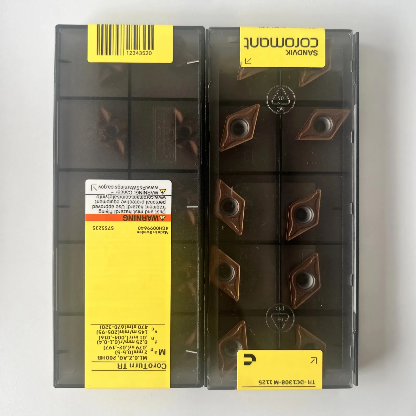 

SANDVIK / TR-DC1308-M 1125 / Лезвие с ЧПУ из твердого сплава, 10 шт.