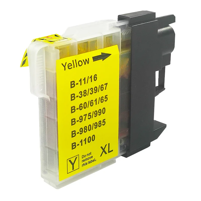 LC38 LC39 LC61 LC65 LC980 LC985 LC990 LC1100 Ink Cartridge for Brother DCP-J125 185C 195C J315W DCP-145C 185C 385C 535 Printer