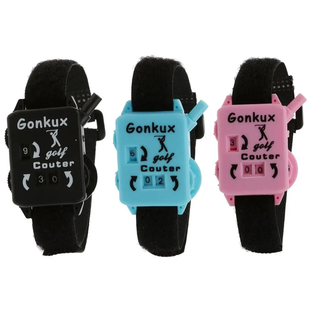 Golf Score Counter Lightweight Golf Stroke Calculator Wearable Golf Counting Device for Golf Bag and Wrist