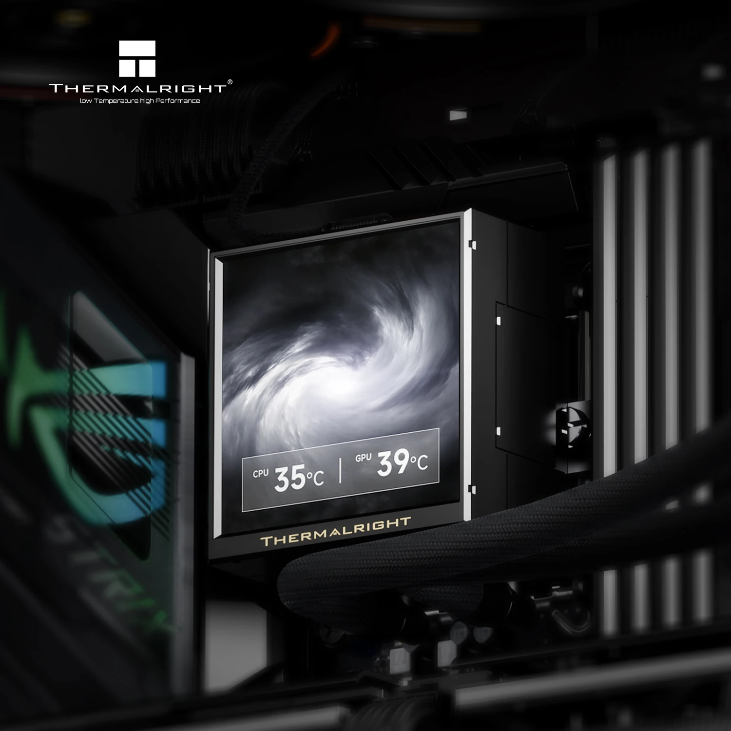 Thermalright PEERLESS VISION 360 UB ARGB Refroidisseur liquide CPU tout-en-un, refroidisseur à eau 360 mm, thème DIY/avec écran 3,95 pouces pour LGA 1851/1700/AM5/AM4