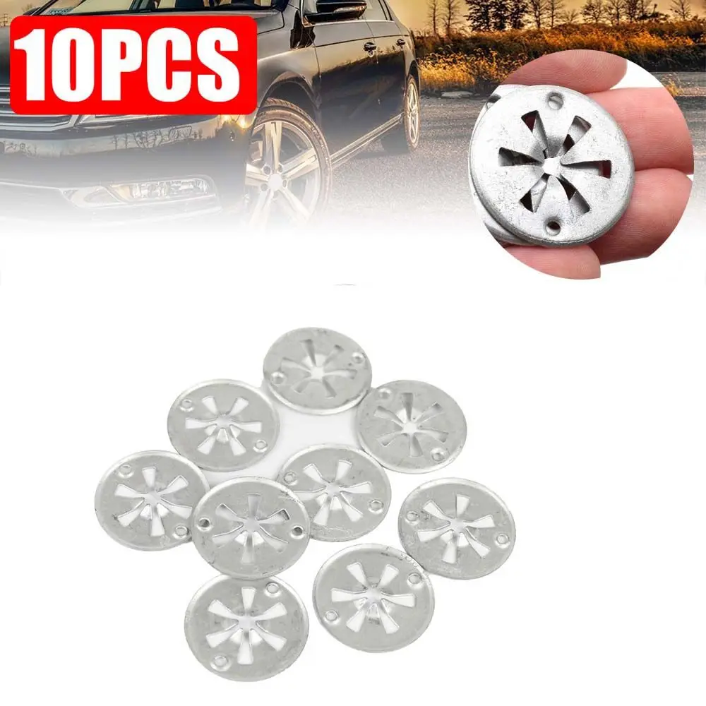 

10Pcs Auto Replacement Parts Metal Car Plastic Rivets Metal Hood Bonnet Engine Insulation Cover Metal Gasket Auto Fastener Clip