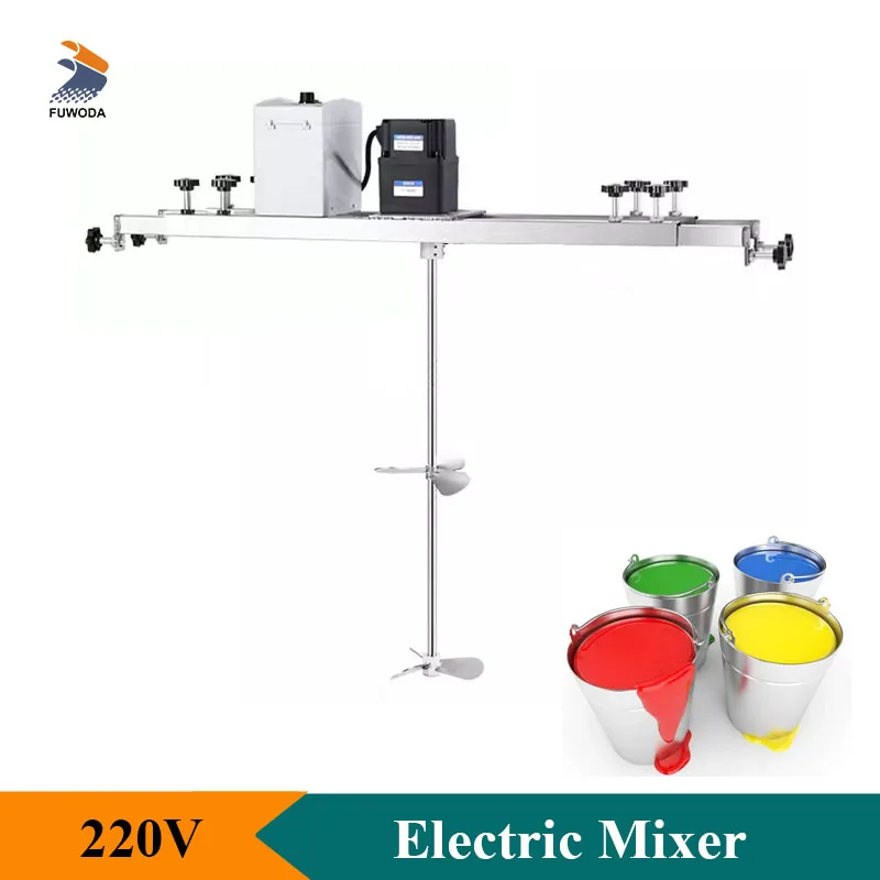 Industrial Agitator For Paint Hydrosol Electric Liquid Mixer Beater High Efficiency 60-400W Power Commercial Use