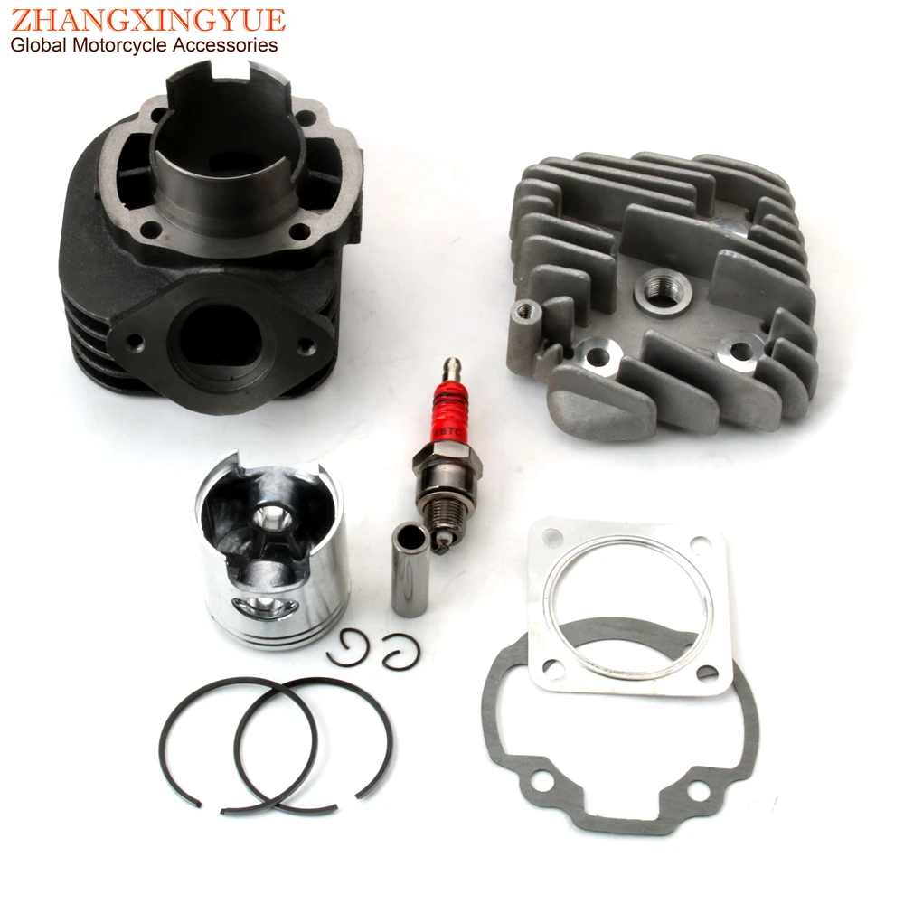 Scooter 70cc Big Bore Cylinder Kit & Head For Honda Dio AF34 AF35 ZX50 47mm 2-Stroke Engine Parts