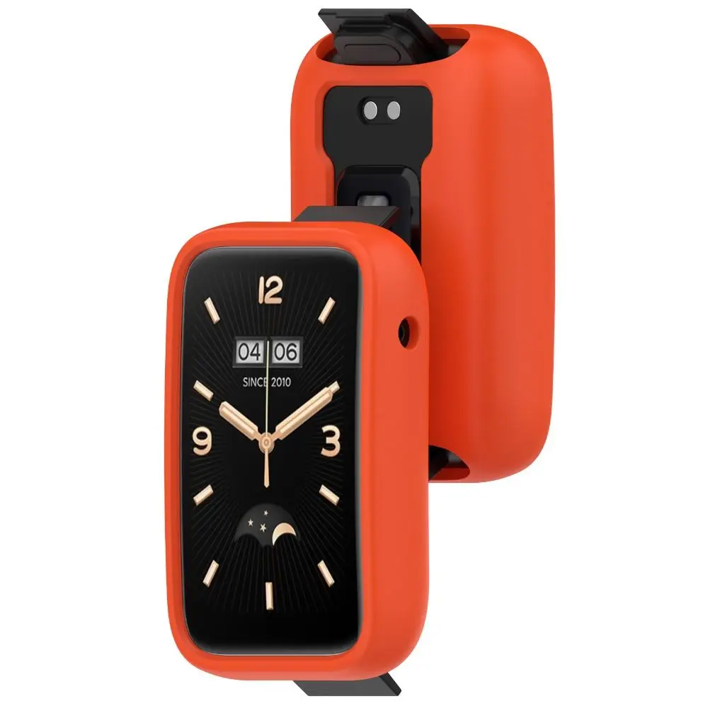 New Smartwatch Frame Pcreen Protector Silicone Protective Case Cover For Xiaomi Mi Band 7 Pro