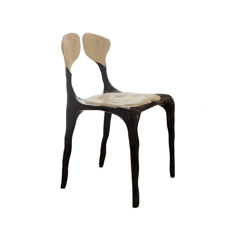 

Original rose chair designer creative fashion light luxury dining chair art