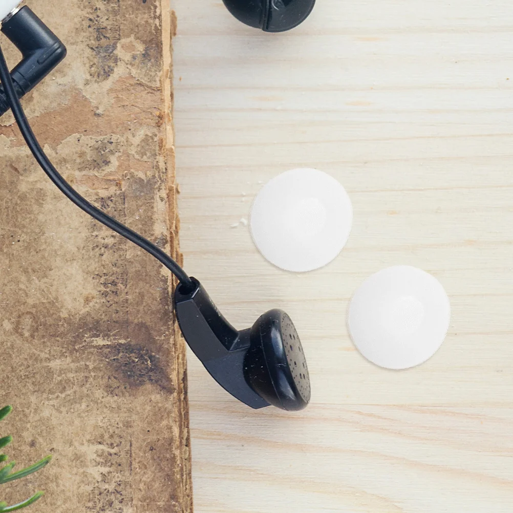 100 Uds. Cojines suaves para auriculares, almohadillas redondas de esponja, Mini esponjas, fundas de repuesto para auriculares, mejoran la escucha