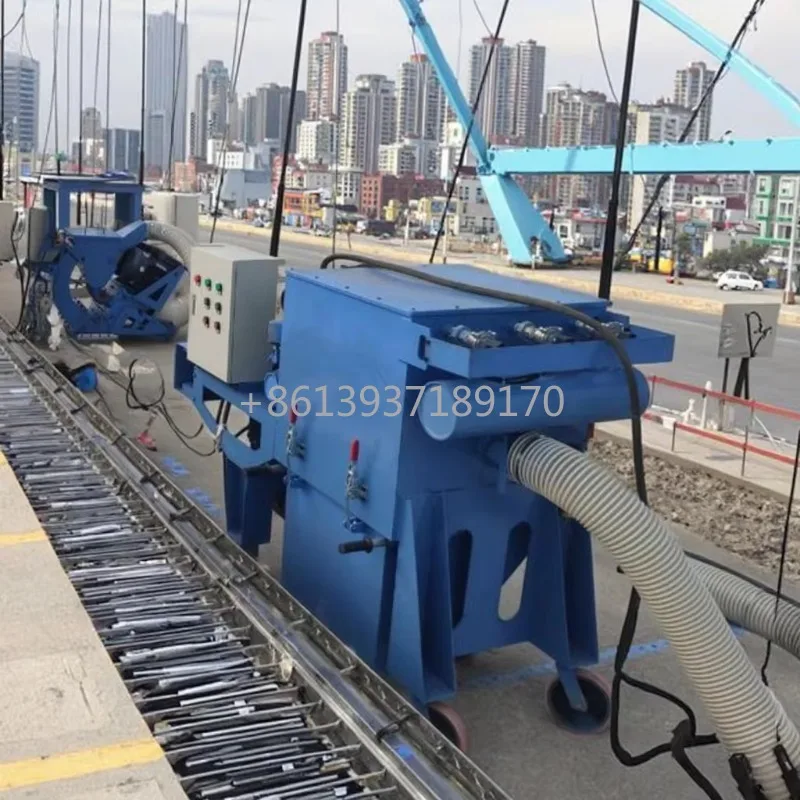 New Bridge Tunnel Hairline Shot Blasting Machine Mobile Road Shot Blasting Ship Deck Rust Removal Cleaning Machine