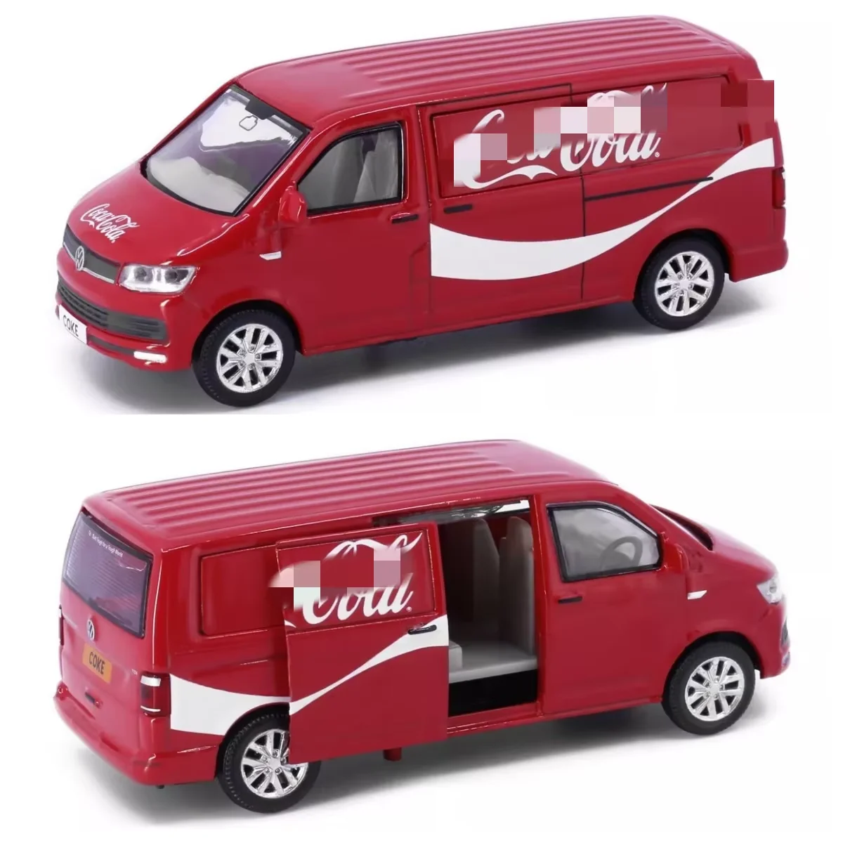 

Tiny City 1/64 - Коллекционная модель автомобиля T6 Transporter Coke Van из литого металла, ограниченная серия