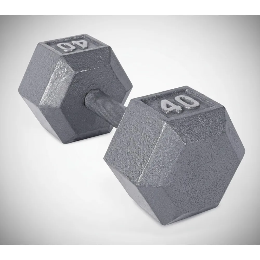 مجموعة الدمبل السداسية من الحديد الزهر | أوزان متعددة 3-120 رطل | معدات تدريب القوة لصالة الألعاب الرياضية المنزلية #1