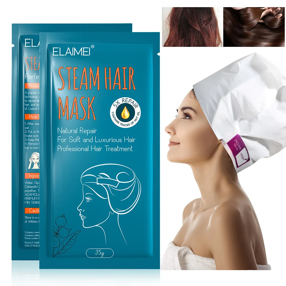 Mascarilla para el cabello de aceitunas, acondicionador, vaporizador, tela no tejida, crema esencial rugosa para 2 uds.