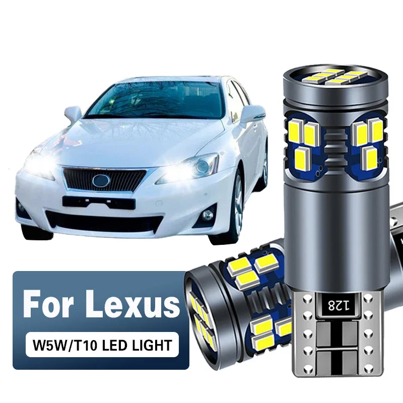 Dla Lexus IS250 IS350 jest F LX470 LX570 LS430 LS460 LS600H RX400H RX350 lampa parkingowa lampa obrysowa LED W5W T10 CANbus 2pcs