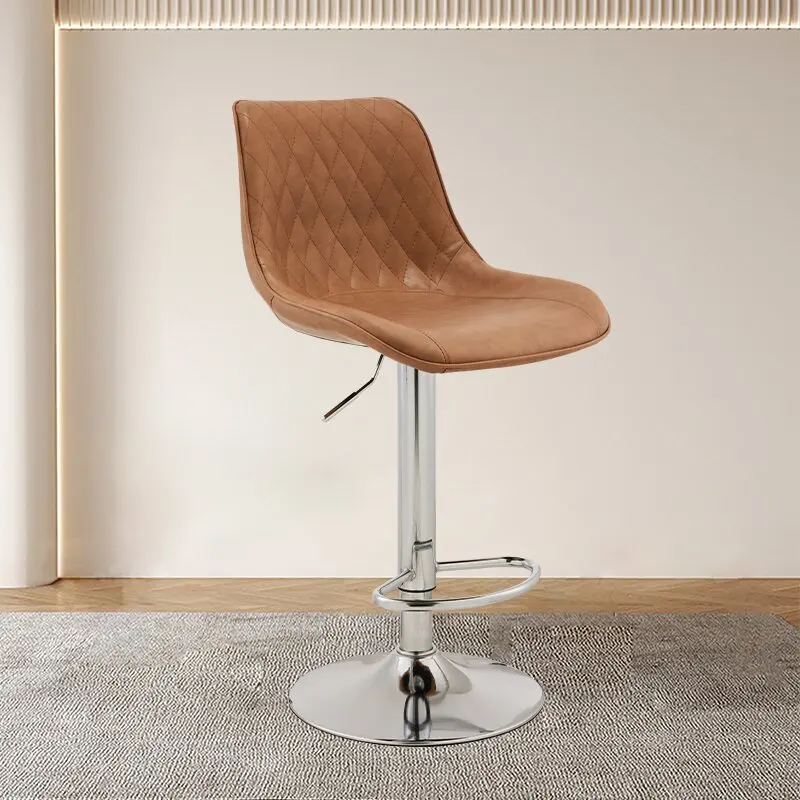 Cadeira Alta Nórdica para Bar, Elegante, para Sala de Estar e Café, Minimalista de Madeira, Relaxante, Taburete Alto, Móveis para Varanda