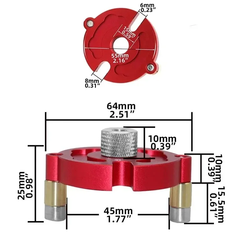 Vertical Doweling Jig 3-10mm Woodworking Hole Puncher  Self-centering Vertical Doweling Jig Perforated Wood Panel Splicing Tool