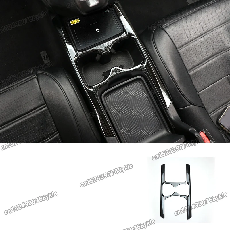 carbon fiber car cup frame holder trims gear for honda crv 2017 2018 2019 2020 2021 2022 cr-v sport hybrid accessories interior