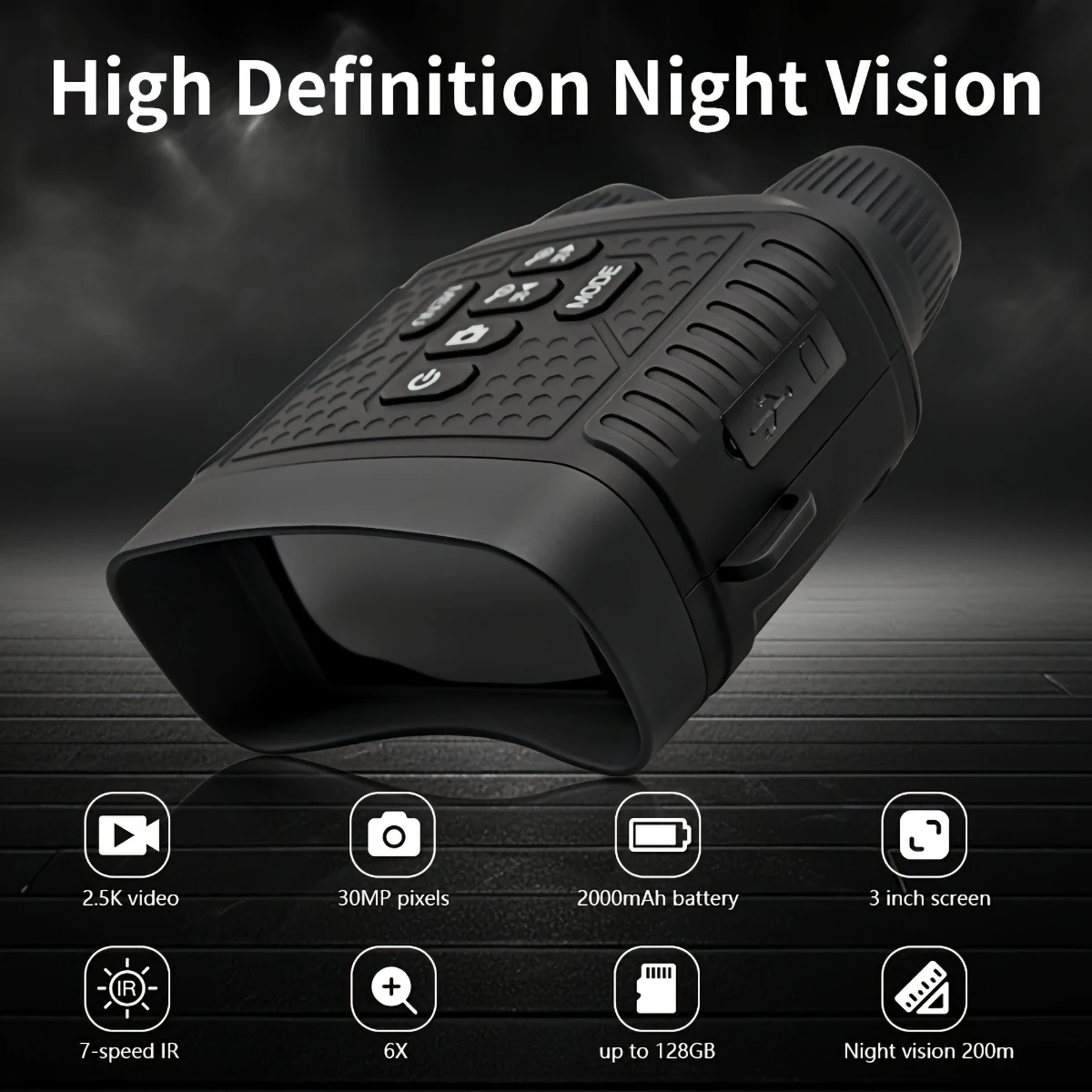Night vision goggles 2.5K Thermal imager for hunting Binoculars Chasse Hunting accessory 6X Digital Zoom Tactical Light Camping
