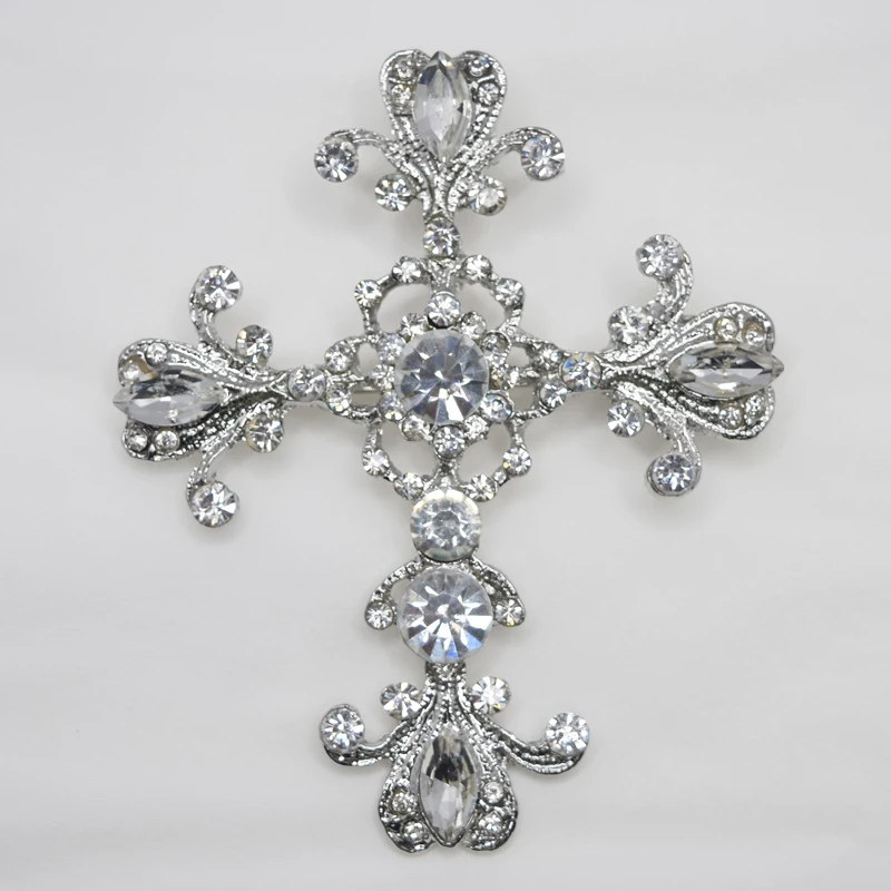 

12 шт./лот, оптовая продажа, роскошная брошь и кулон со стразами и крестом для женщин, булавки унисекс, броши, ювелирные изделия, подарочные аксессуары C101248