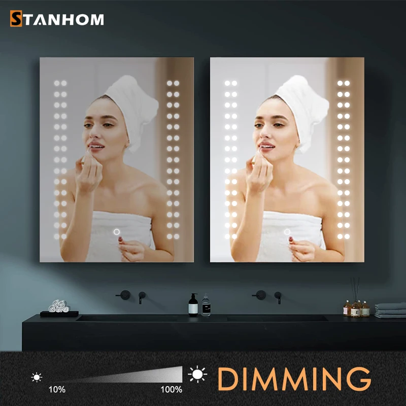 Bathroom Waterproof Led Vanity Mirror Cabinet view 5