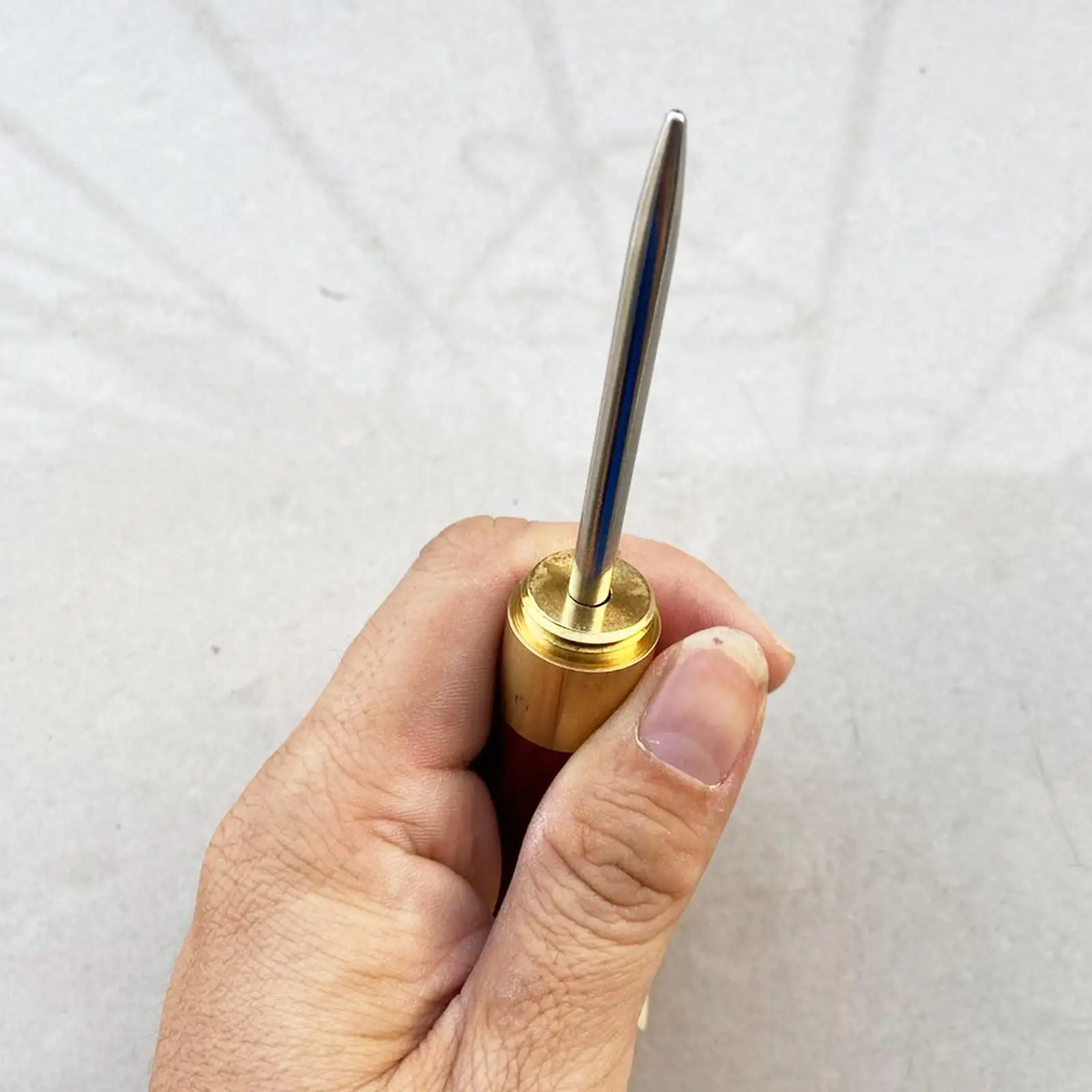 

Racquet Stringing Awl, Stringing Machine Tool, Tennis Badminton Racket Awl, Portable Metal Wooden Handle