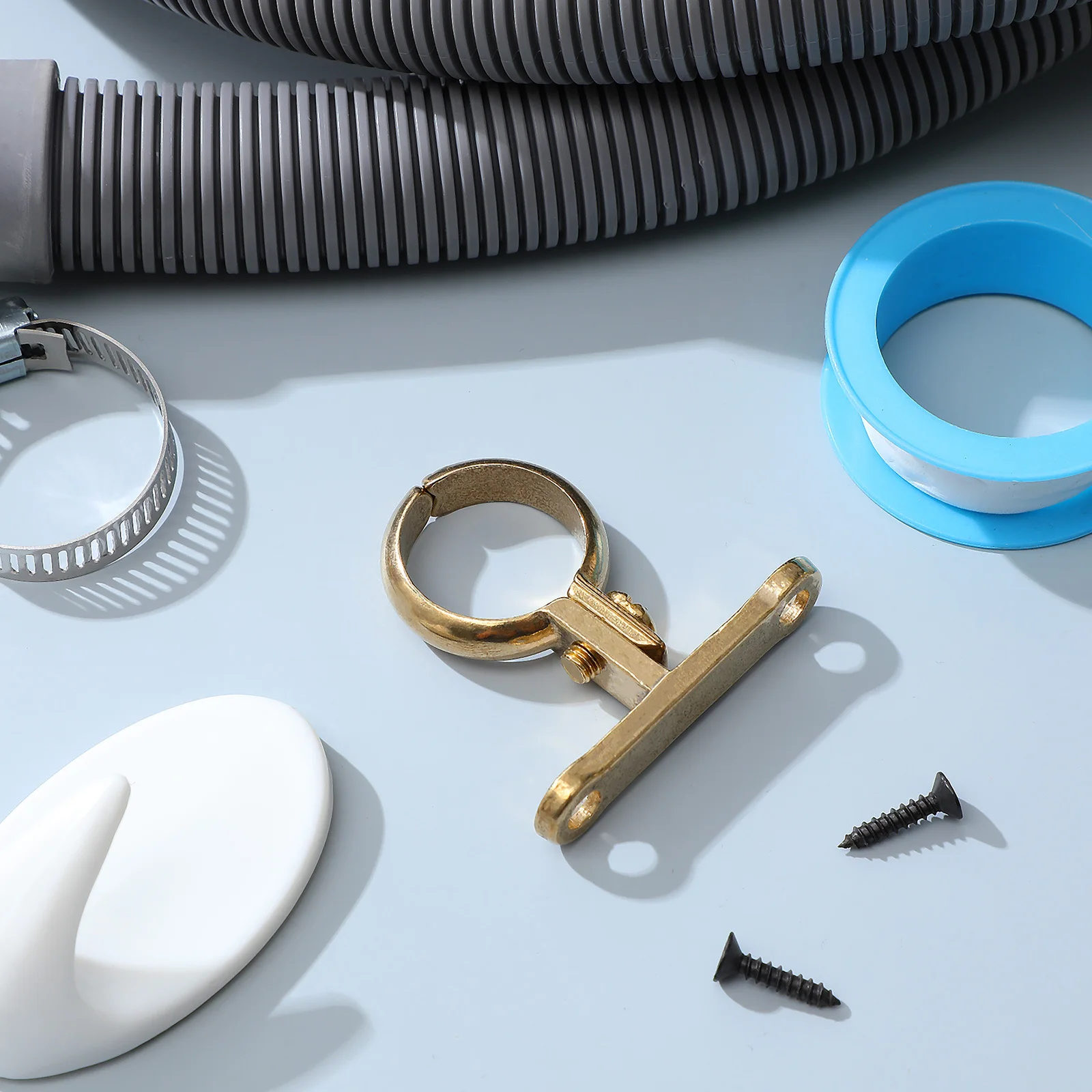 مشبك الأنابيب يدعم النحاس الثقيلة الأنابيب دعامة تثبيت مشبك في الهواء الطلق داخلي أنبوب حامل مشبك كابلات 2 ثقوب الثقيلة تصاعد #2