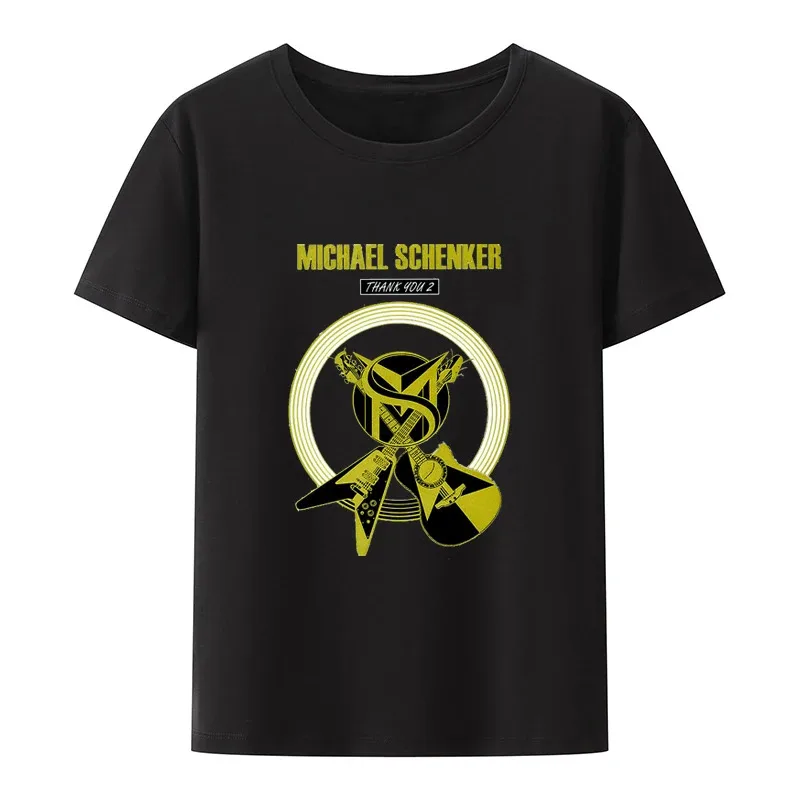 Classic Michael Schenker Group T Shirt Michael Schenker Group Rock Heavy Hard Metal Armed and Ready Rock Bottom Ufo Casual Shirt