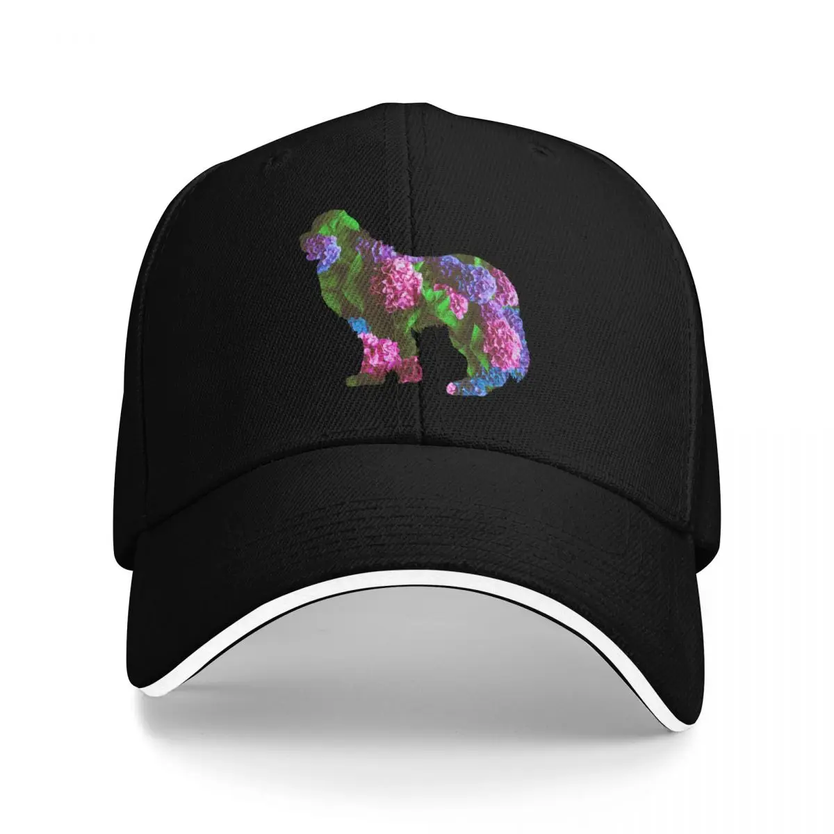 

Spring Hydrangea Newfie Baseball Cap cute Hat Man For The Sun Sun Cap Women's Golf Wear Men's