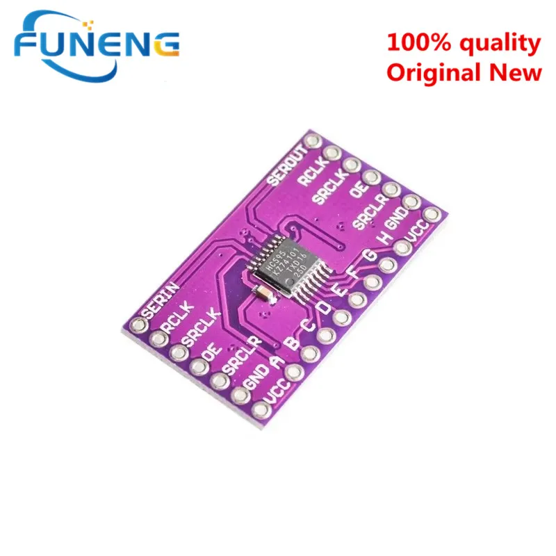 10pcs/lot SN74HC595 74HC595 HC595 8-bit serial input and parallel output displacement buffer