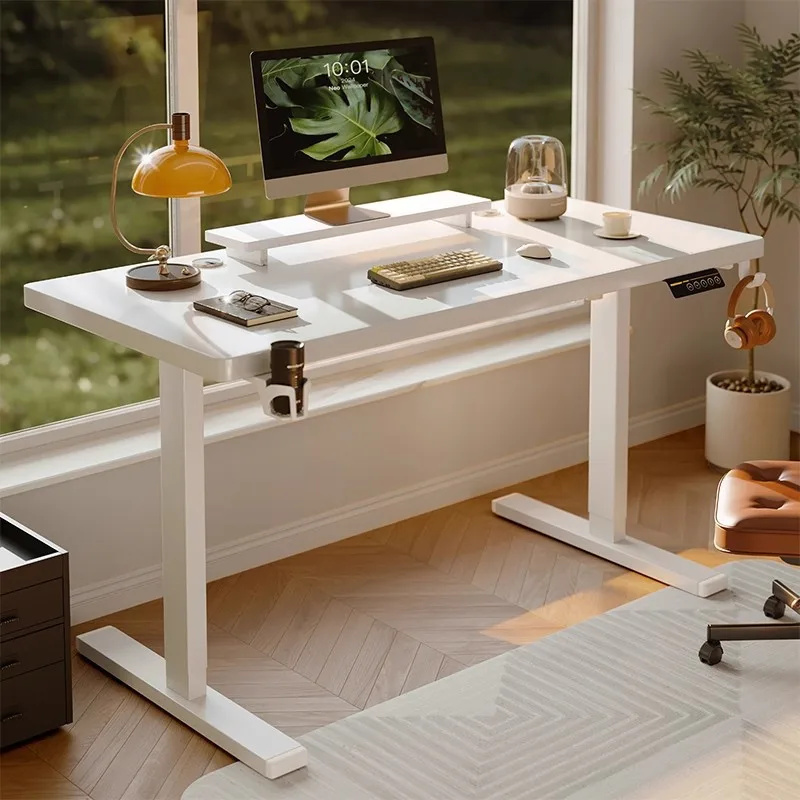 Electric lifting table Double motor Solid wood computer table Lifting desk Work  leg bracket
