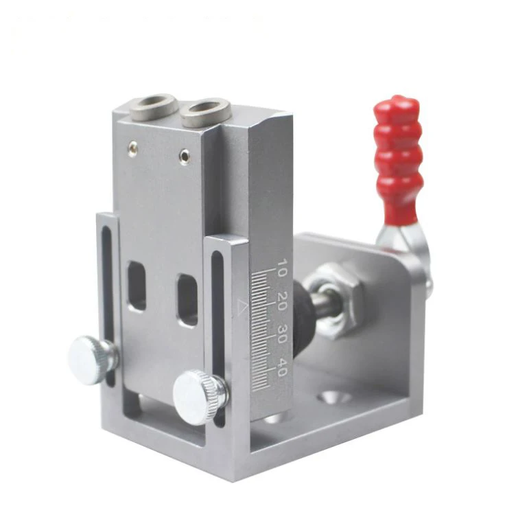 

Woodworking Machinery Parts Pocket Hole Locator Inclined Jig System Woodworking Drill Locator for Furniture Cabinet