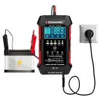 KONNWEI RC-10 12V 24V 10A 5A Cars Battery Charger Full Automatic Fast Charging Pulse Repair Battery Charger Lead Acid AGM Gel
